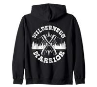 Survival Wilderness Warrior Outdoor Bushcraft Adventure Zip Hoodie