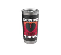 Survive Strive Thrive - Open Heart Surgery Stainless Steel Insulated Tumbler