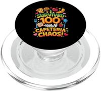 Survived 100 Days of School Cafeteria Chaos Lunch Lady PopSockets PopGrip for MagSafe