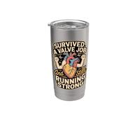 Survived a Valve Job and Still Running Strong Heart Stainless Steel Insulated Tumbler