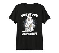Survived Another Night Shift Ghost Doctor Nurse Premium T-Shirt
