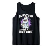 Survived Another Night Shift Ghost Doctor Nurse Tank Top