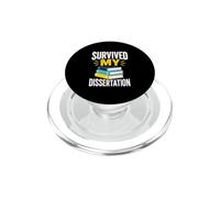 Survived Dissertation PhD Graduate PopSockets PopGrip for MagSafe