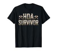 Survived HOA Proud Homeowner Association Rebel Badge T-Shirt