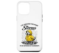 Survived Many Storms Duck Raincoat Resilience Case for iPhone 12 Pro Max