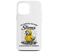 Survived Many Storms Duck Raincoat Resilience Case for iPhone 13 Pro Max