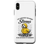 Survived Many Storms Duck Raincoat Resilience Case for iPhone XS Max