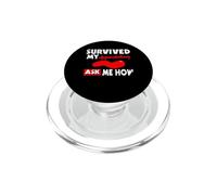 Survived My Appendectomy Ask Me How Funny Surgery Recovery PopSockets PopGrip for MagSafe