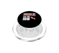 Survived My Appendectomy Ask Me How Funny Surgery Recovery PopSockets PopGrip for MagSafe