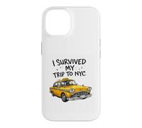 Survived My Trip to NYC Funny NY Taxi Big Apples Manhattan Case for iPhone 14
