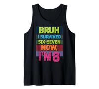 Survived Six Seven 67 Brick Builder Bricks Building Blocks Tank Top