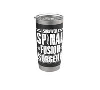 Survived Spinal Fusion Surgery Back Surgery Recovery Spine Stainless Steel Insulated Tumbler