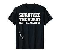 Survived The Burst Got The Receipts Funny Appendectomy T-Shirt
