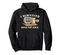 Survived the dial-up era funny retro 90s slow Internet gifts Pullover Hoodie