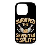 Survived the Seven Ten Split Bowling Bowler Case for iPhone 14 Pro