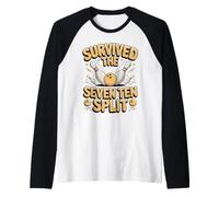 Survived the Seven Ten Split Bowling Bowler Raglan Baseball Tee