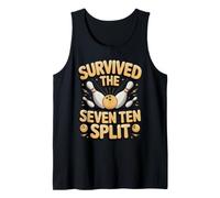 Survived the Seven Ten Split Bowling Bowler Tank Top