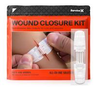 SurviveX Zip Stitch Wound Closure Strips - Repair Wounds Without Stitches - Zipstitch Sutures - First Aid Kit with Cut Closure