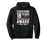 Surviving 18 Years There Should Be 18th Wedding Anniversary Pullover Hoodie