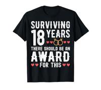 Surviving 18 Years There Should Be 18th Wedding Anniversary T-Shirt