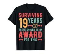 Surviving 19 Years There - 19th Wedding Anniversary Couple T-Shirt