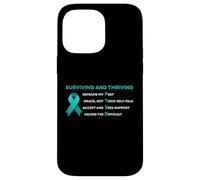 Surviving And Thriving PTSD Trauma Mental Health Awareness Case for iPhone 14 Pro Max
