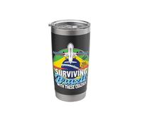 Surviving Brazil with These Crazies Brazil Stainless Steel Insulated Tumbler