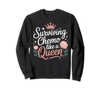 Surviving Chemo Like a Queen Cancer Survivor Sweatshirt