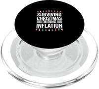 Surviving Christmas During Inflation Funny Xmas PopSockets PopGrip for MagSafe