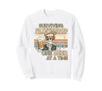 Surviving Fatherhood One Beer At A Time Dad Sweatshirt