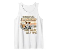 Surviving Fatherhood One Beer At A Time Dad Tank Top