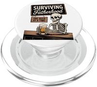 Surviving Fatherhood One Beer At A Time Funny Beer Lover PopSockets PopGrip for MagSafe