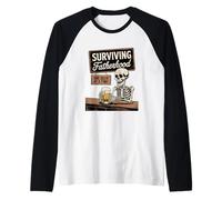 Surviving Fatherhood One Beer at A Time Funny Beer Lover Raglan Baseball Tee