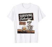 Surviving Fatherhood One Beer at A Time Funny Beer Lover T-Shirt