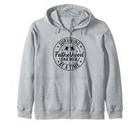 Surviving Fatherhood One Beer At A Time Funny Father Quote Zip Hoodie