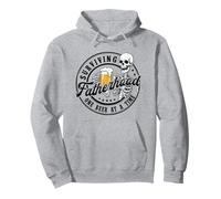 Surviving Fatherhood One Beer At A Time Skeleton Dad Jokes Pullover Hoodie