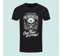 Surviving Fatherhood One Beer at a Time T-Shirt Large
