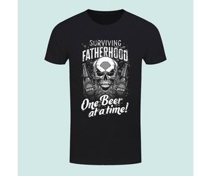 Surviving Fatherhood One Beer at a Time T-Shirt Large