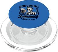 Surviving Fatherhood One Beer At Time Dad Funny Fathers Day PopSockets PopGrip for MagSafe
