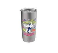 Surviving Finland with These Crazies Finland Stainless Steel Insulated Tumbler