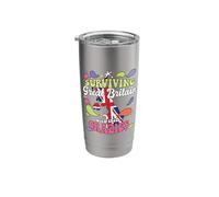 Surviving Great Britain with These Crazies Great Britain Stainless Steel Insulated Tumbler
