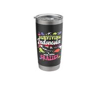 Surviving Indonesia with These Crazies Indonesia Stainless Steel Insulated Tumbler
