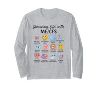 Surviving Life with ME/CFS Cute Awareness Design Long Sleeve T-Shirt