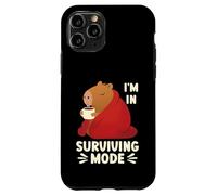 Surviving Mode Cozy Winter Capybara Hot Drink Case for iPhone 11 Pro