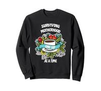 Surviving Motherhood One Sip At A Time Coffee Lover Sweatshirt