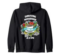 Surviving Motherhood One Sip At A Time Coffee Lover Zip Hoodie