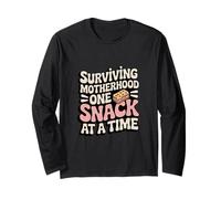 Surviving Motherhood One Snack At A Time Long Sleeve T-Shirt