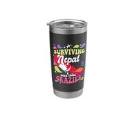 Surviving Nepal with These Crazies Nepal Stainless Steel Insulated Tumbler