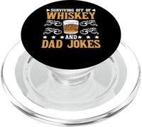 Surviving Off Of Whiskey And Dad Jokes Parenting - PopSockets PopGrip for MagSafe