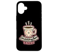 Surviving On Concession Stand Coffee Soccer Mom Case for iPhone 16 Plus